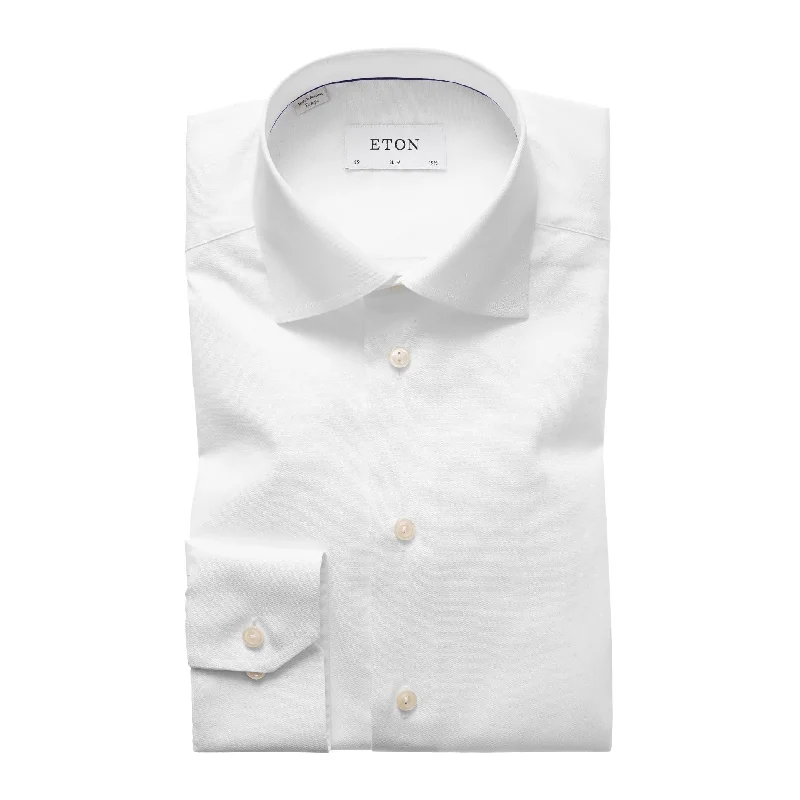 Men's Stretch Fabric Dress Shirts in Tan for a Comfortable and Flexible Fit All Day Long Slim Fit White Signature Twill Men's Stretch Fabric Dress Shirts in Tan for a Comfortable and Flexible Fit All Day Long Slim Fit White Signature Twill