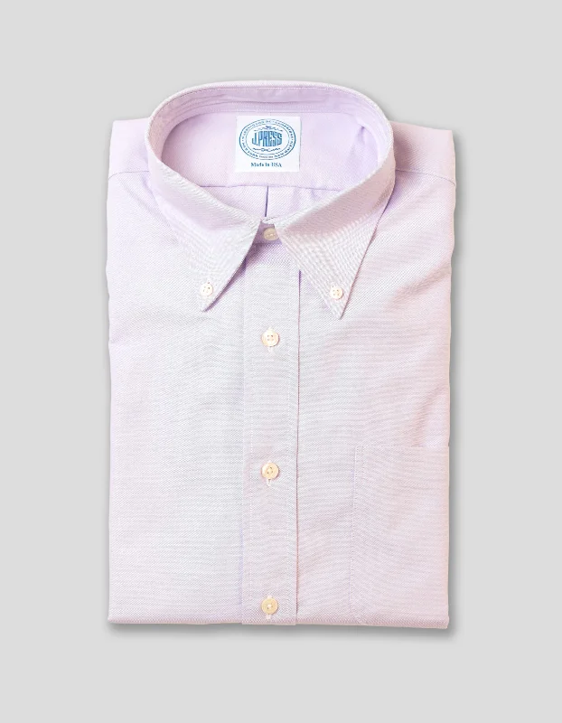 Men's Silk - Finished Dress Shirts in Silver Grey for a Glamorous Evening Look SOLID PURPLE OXFORD DRESS SHIRT Men's Silk - Finished Dress Shirts in Silver Grey for a Glamorous Evening Look SOLID PURPLE OXFORD DRESS SHIRT