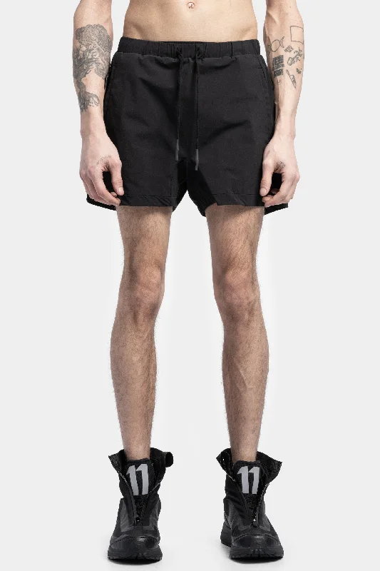 Men's drawstring casual linen shorts for a laid - back summer look Swim shorts, Black Men's drawstring casual linen shorts for a laid - back summer look Swim shorts, Black