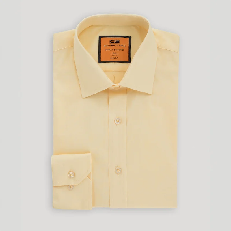 Men's Moisture - Wicking Dress Shirts in Charcoal for a Cool and Dry Feeling at Work 4 Way Stretch Travel Dress Shirt | Barrel Cuff | Point Collar | Slim Fit | Peach Men's Moisture - Wicking Dress Shirts in Charcoal for a Cool and Dry Feeling at Work 4 Way Stretch Travel Dress Shirt | Barrel Cuff | Point Collar | Slim Fit | Peach