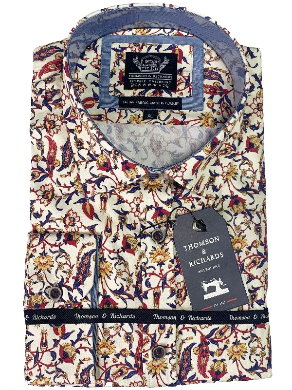 Men's Stretch - Fabric Casual Shirts in Navy Blue for a Comfortable and Flexible Fit Thomson and Richards - Davis Men's Stretch - Fabric Casual Shirts in Navy Blue for a Comfortable and Flexible Fit Thomson and Richards - Davis