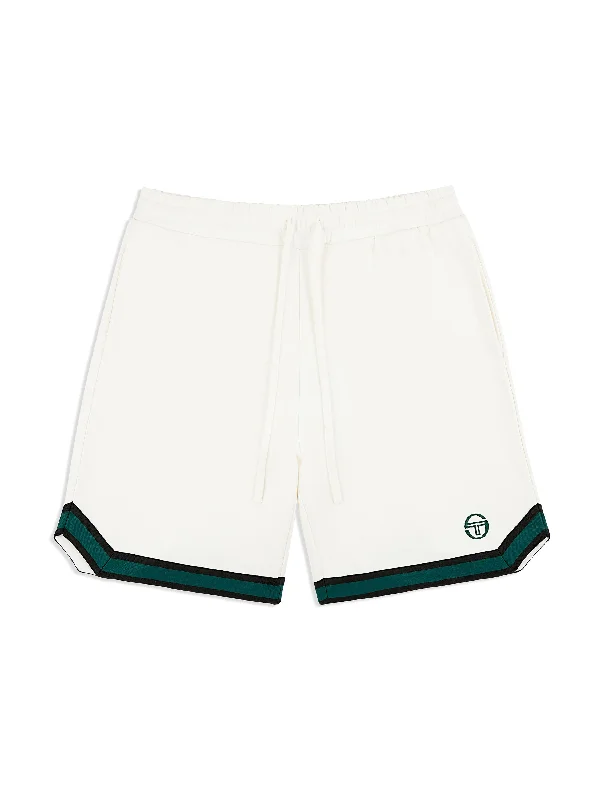 Men's breathable cotton athletic shorts for intense workouts  Tito Shorts- Gardenia
