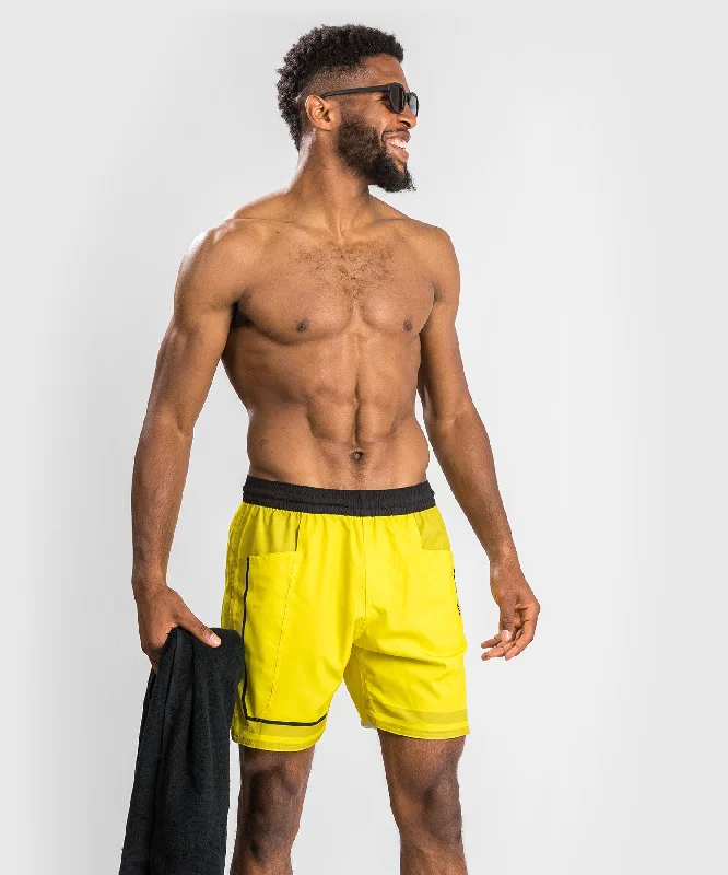 Men's zip - pocket canvas shorts for added functionality during travel    Venum Bali Boardshort - Yellow