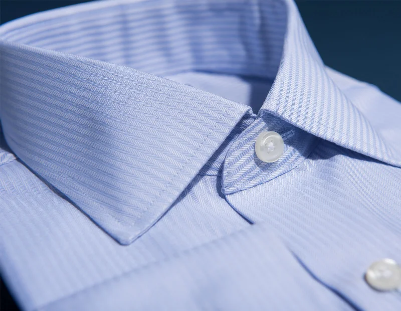 Men's Button - Down Collar Dress Shirts in Creamy Ivory for a Semi - Formal Event Wrinkle-Resistant Tonal Herringbone Stripe Men's Button - Down Collar Dress Shirts in Creamy Ivory for a Semi - Formal Event Wrinkle-Resistant Tonal Herringbone Stripe