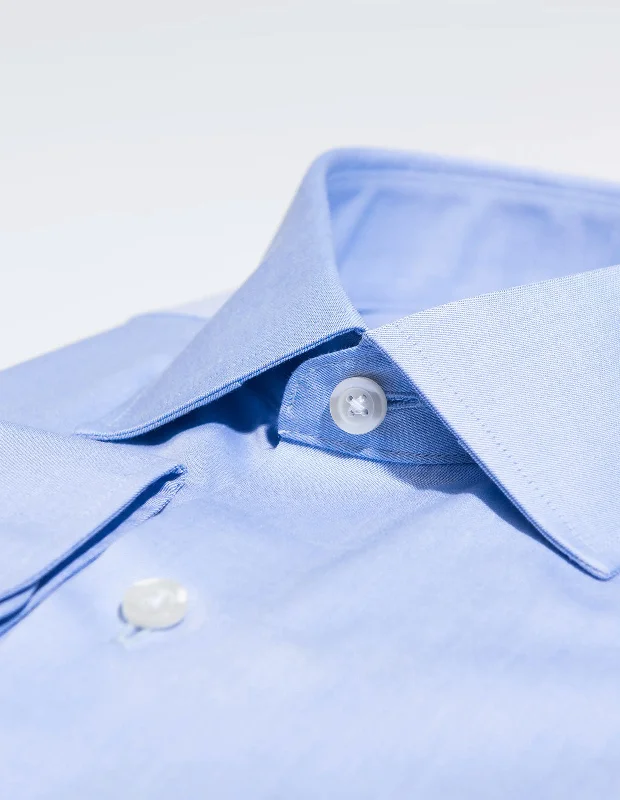 Men's Stretch Fabric Dress Shirts in Tan for a Comfortable and Flexible Fit All Day Long Wrinkle-Resistant Twill - Light Blue Men's Stretch Fabric Dress Shirts in Tan for a Comfortable and Flexible Fit All Day Long Wrinkle-Resistant Twill - Light Blue