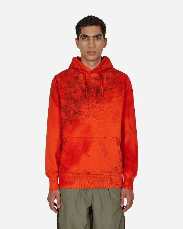 Zip - up men hoodie with multiple pockets for storage Graphic Hooded Sweatshirt Red