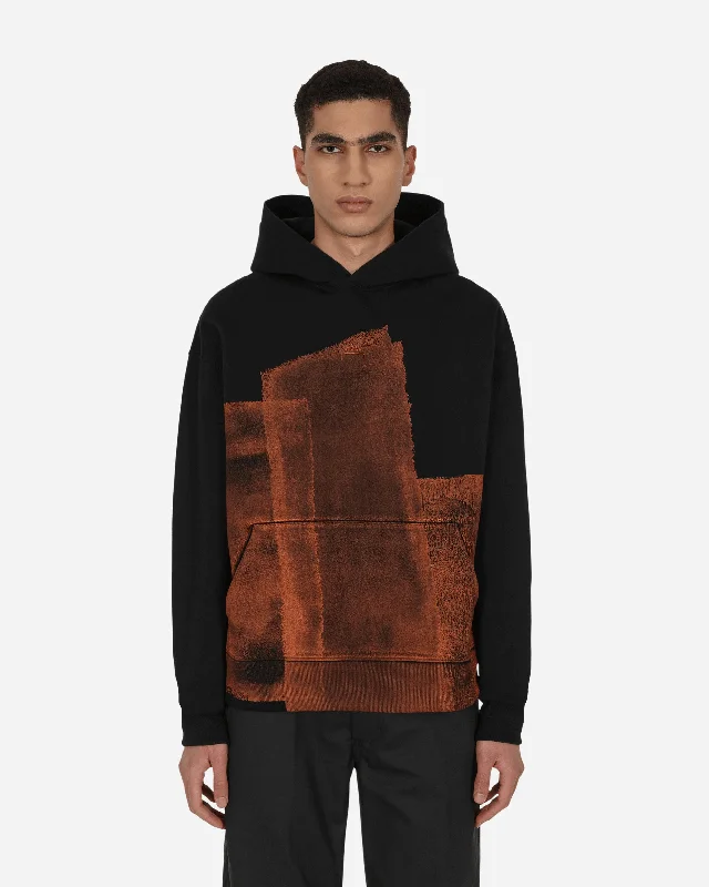 Zip - up men hoodie with multiple pockets for storage Collage Hooded Sweatshirt Black Zip - up men hoodie with multiple pockets for storage Collage Hooded Sweatshirt Black