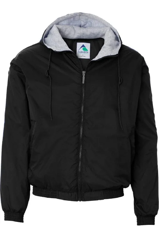 Denim men jackets with embroidered patches for a personalized touch Augusta Sportswear Fleece Lined Hooded Jacket Denim men jackets with embroidered patches for a personalized touch Augusta Sportswear Fleece Lined Hooded Jacket
