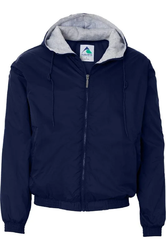 Stretch - fabric men jackets for unrestricted movement during workouts Augusta Sportswear Fleece Lined Hooded Jacket Stretch - fabric men jackets for unrestricted movement during workouts Augusta Sportswear Fleece Lined Hooded Jacket