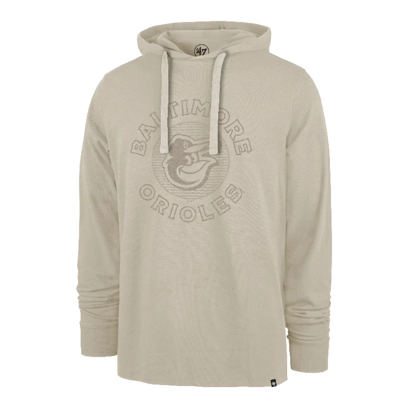 Zip - up men hoodie with multiple pockets for storage BALTIMORE ORIOLES CANYON '47 ASHBY PIQUE HOOD Zip - up men hoodie with multiple pockets for storage BALTIMORE ORIOLES CANYON '47 ASHBY PIQUE HOOD