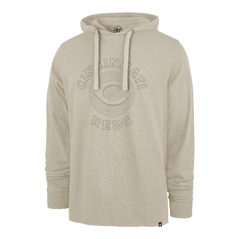 Thermal - insulated men hoodie for winter sports CINCINNATI REDS CANYON '47 ASHBY PIQUE HOOD Thermal - insulated men hoodie for winter sports CINCINNATI REDS CANYON '47 ASHBY PIQUE HOOD