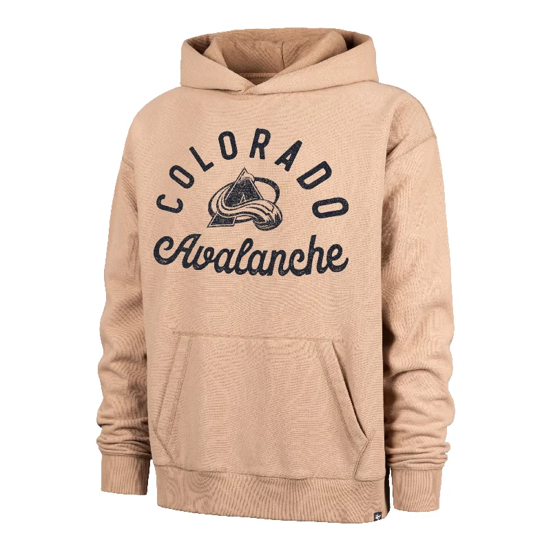 Men hoodie with a detachable hood for versatility COLORADO AVALANCHE DUSTED BOWLINE '47 FOUNDATION RIVER HOODIE Men hoodie with a detachable hood for versatility COLORADO AVALANCHE DUSTED BOWLINE '47 FOUNDATION RIVER HOODIE