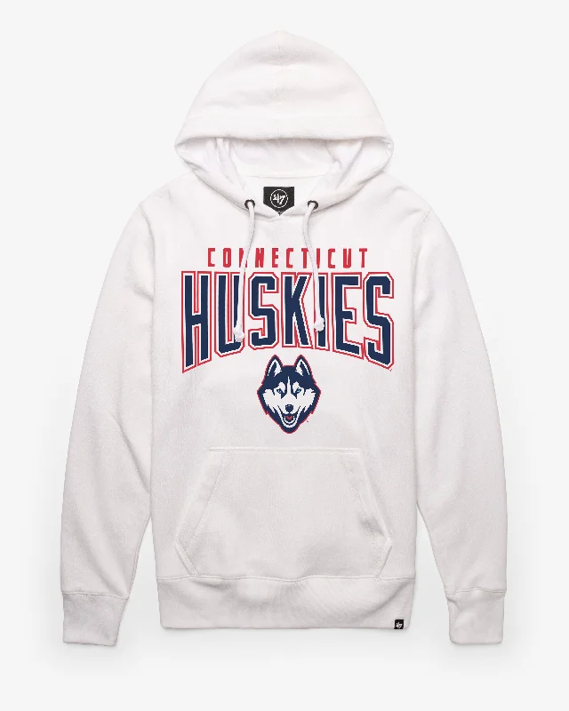 Halloween - themed men hoodie with spooky prints CONNECTICUT HUSKIES UCONN TEAM ELEMENTS ARCH '47 HEADLINE HOOD Halloween - themed men hoodie with spooky prints CONNECTICUT HUSKIES UCONN TEAM ELEMENTS ARCH '47 HEADLINE HOOD
