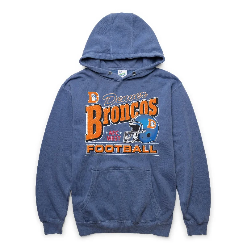 Plus - size men hoodie with a roomy fit for comfort DENVER BRONCOS HISTORIC SUN FADE '47 PIERCE HOOD Plus - size men hoodie with a roomy fit for comfort DENVER BRONCOS HISTORIC SUN FADE '47 PIERCE HOOD