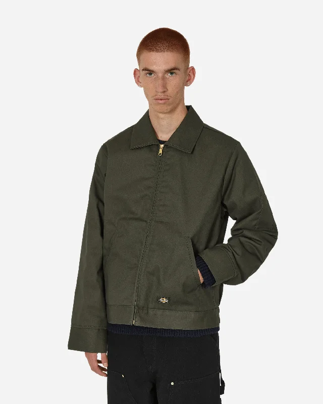 Bomber men jackets with ribbed cuffs for a classic 80s style Lined Eisenhower Jacket Olive Green Bomber men jackets with ribbed cuffs for a classic 80s style Lined Eisenhower Jacket Olive Green