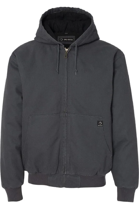 Bomber men jackets with ribbed cuffs for a classic 80s style DRI DUCK Cheyenne Boulder Cloth Hooded Jacket with Tricot Quilt Lining Bomber men jackets with ribbed cuffs for a classic 80s style DRI DUCK Cheyenne Boulder Cloth Hooded Jacket with Tricot Quilt Lining