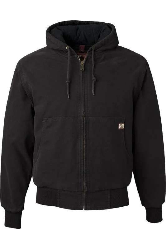 Denim men jackets with embroidered patches for a personalized touch DRI DUCK Cheyenne Boulder Cloth Hooded Jacket with Tricot Quilt Lining Denim men jackets with embroidered patches for a personalized touch DRI DUCK Cheyenne Boulder Cloth Hooded Jacket with Tricot Quilt Lining