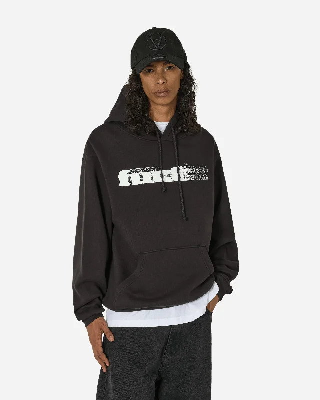 Slim - fit men hoodie to pair with skinny jeans Blurred Logo Hoodie Black