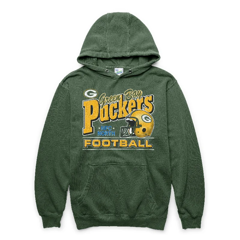 Retro - inspired men hoodie with a varsity logo GREEN BAY PACKERS SUN FADE '47 PIERCE HOOD Retro - inspired men hoodie with a varsity logo GREEN BAY PACKERS SUN FADE '47 PIERCE HOOD