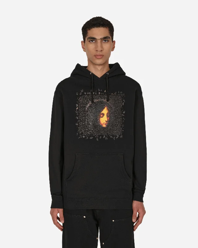 Fleece - lined men hoodie for extreme cold weather Marie Hooded Sweatshirt Black