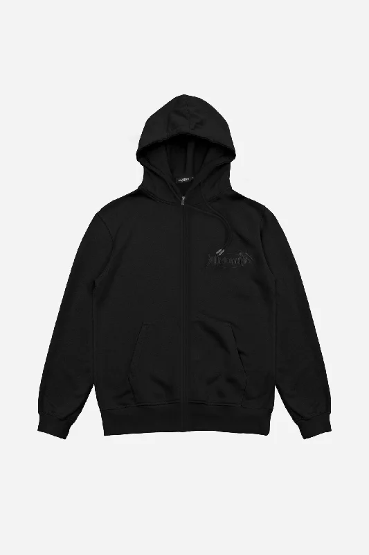 Men hoodie with a drawstring hood and adjustable hem Hoodie Zip Boiler Reset