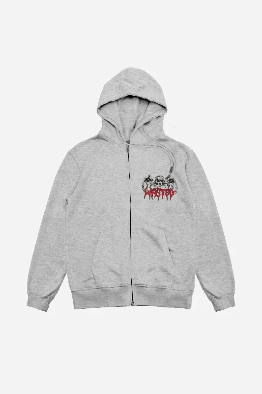 Plus - size men hoodie with a roomy fit for comfort Hoodie Zip Bones