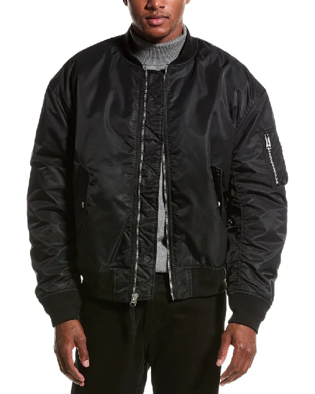 Embroidered men jackets with intricate floral designs for a unique aesthetic HUDSON Jeans Bomber Jacket Embroidered men jackets with intricate floral designs for a unique aesthetic HUDSON Jeans Bomber Jacket