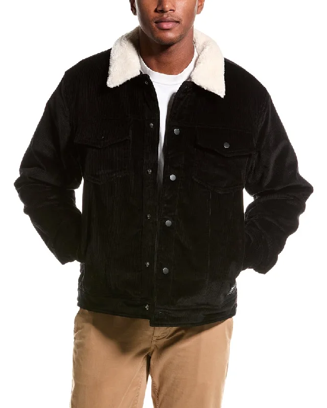 Men jackets with a media - friendly pocket for easy access to gadgets HUDSON Jeans Corduroy Trucker Jacket Men jackets with a media - friendly pocket for easy access to gadgets HUDSON Jeans Corduroy Trucker Jacket