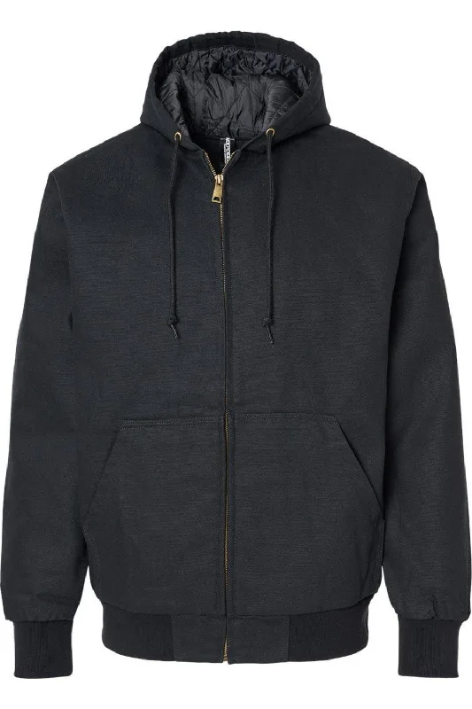 Fleece - lined men jackets for cold - weather commuting Independent Trading Co. Insulated Canvas Workwear Jacket Fleece - lined men jackets for cold - weather commuting Independent Trading Co. Insulated Canvas Workwear Jacket