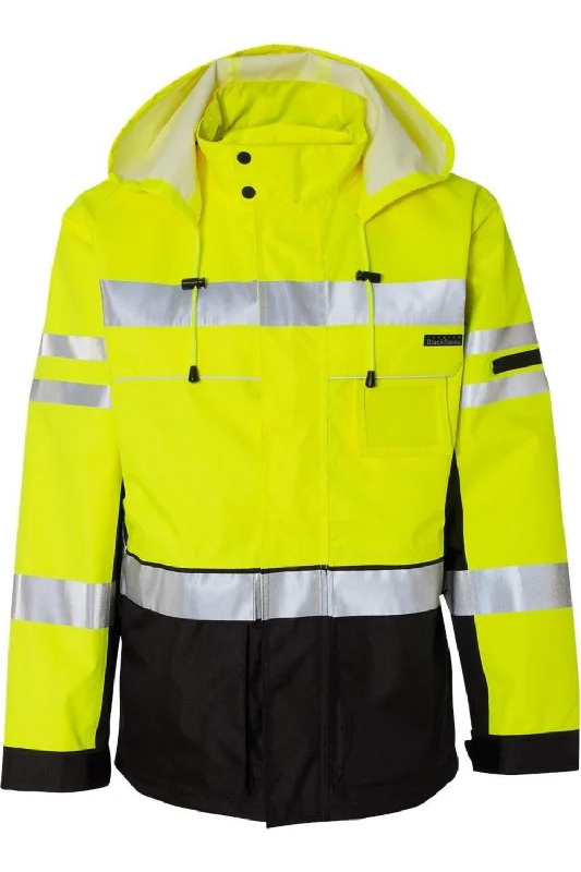 Waterproof men jackets with taped seams for heavy rain protection Kishigo Premium Black Series 2-In-1 Jacket Waterproof men jackets with taped seams for heavy rain protection Kishigo Premium Black Series 2-In-1 Jacket
