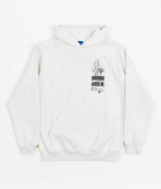 Zip - up men hoodie with multiple pockets for storage Lo-Fi Antenna Hoodie - Ash