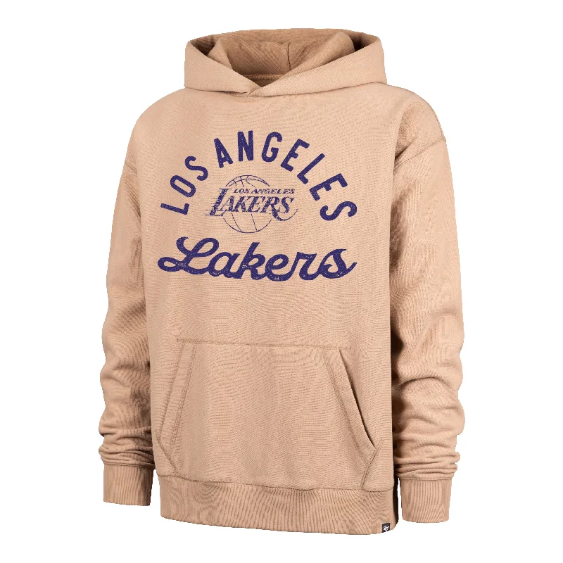 Oversized men hoodie with dropped shoulders for a streetwear look LOS ANGELES LAKERS DUSTED BOWLINE '47 FOUNDATION RIVER HOODIE Oversized men hoodie with dropped shoulders for a streetwear look LOS ANGELES LAKERS DUSTED BOWLINE '47 FOUNDATION RIVER HOODIE
