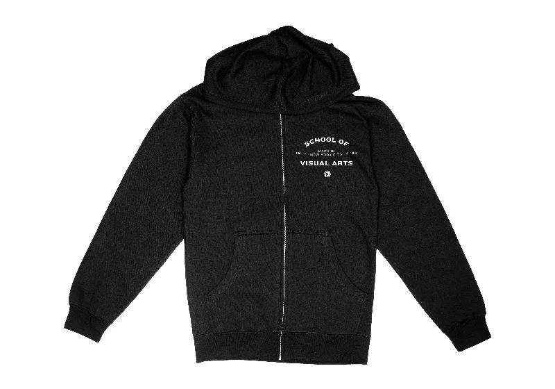 Zip - up men hoodie with multiple pockets for storage Made In NYC Zip Hoodie