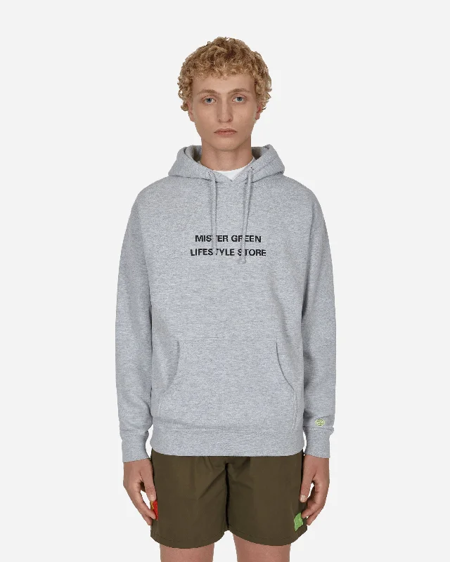 Retro - inspired men hoodie with a varsity logo N°1 Hooded Sweatshirt Grey