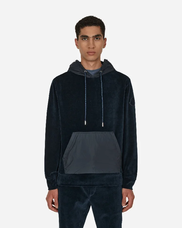 Oversized men hoodie with dropped shoulders for a streetwear look Velvet Hooded Sweatshirt Blue Oversized men hoodie with dropped shoulders for a streetwear look Velvet Hooded Sweatshirt Blue