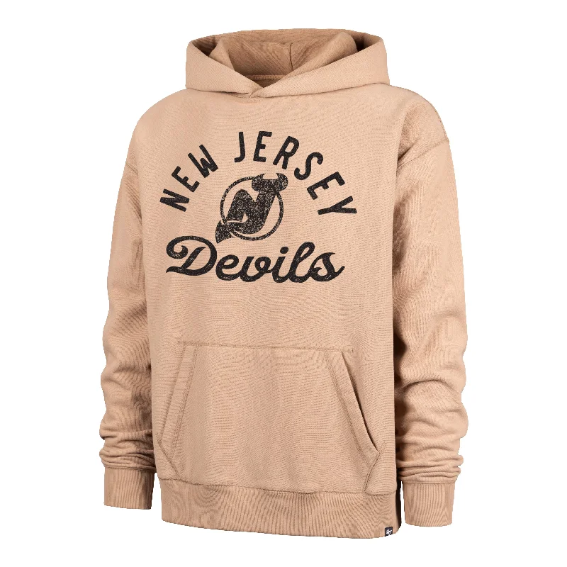 Men hoodie with a kangaroo pocket and ribbed cuffs NEW JERSEY DEVILS DUSTED BOWLINE '47 FOUNDATION RIVER HOODIE Men hoodie with a kangaroo pocket and ribbed cuffs NEW JERSEY DEVILS DUSTED BOWLINE '47 FOUNDATION RIVER HOODIE
