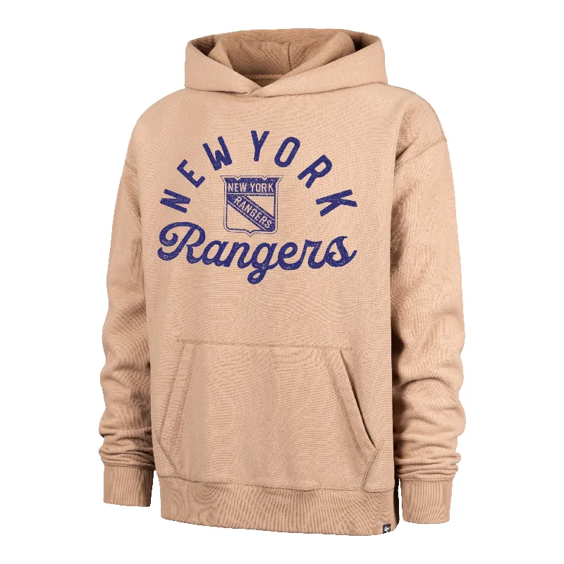 Retro - inspired men hoodie with a varsity logo NEW YORK RANGERS DUSTED BOWLINE '47 FOUNDATION RIVER HOODIE Retro - inspired men hoodie with a varsity logo NEW YORK RANGERS DUSTED BOWLINE '47 FOUNDATION RIVER HOODIE