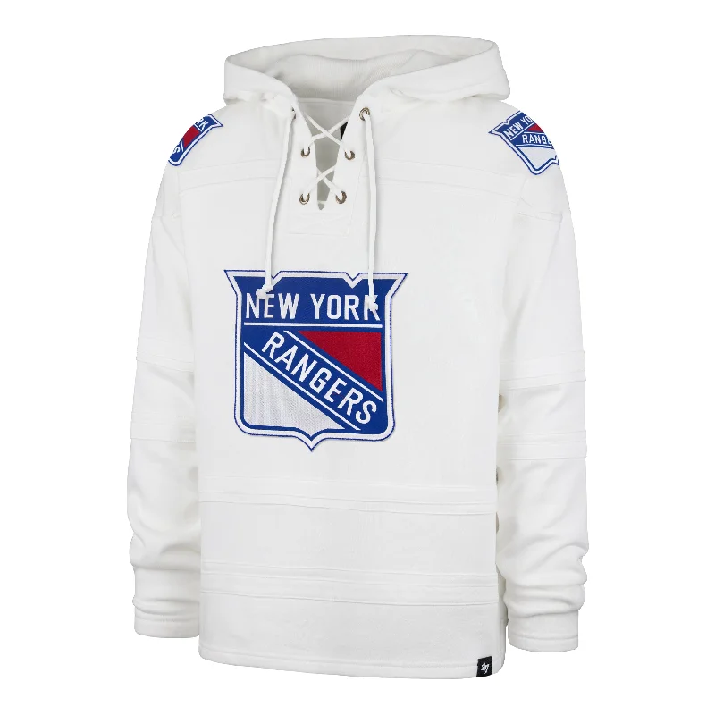 Fleece - lined men hoodie for extreme cold weather NEW YORK RANGERS SUPERIOR '47 LACER HOOD Fleece - lined men hoodie for extreme cold weather NEW YORK RANGERS SUPERIOR '47 LACER HOOD
