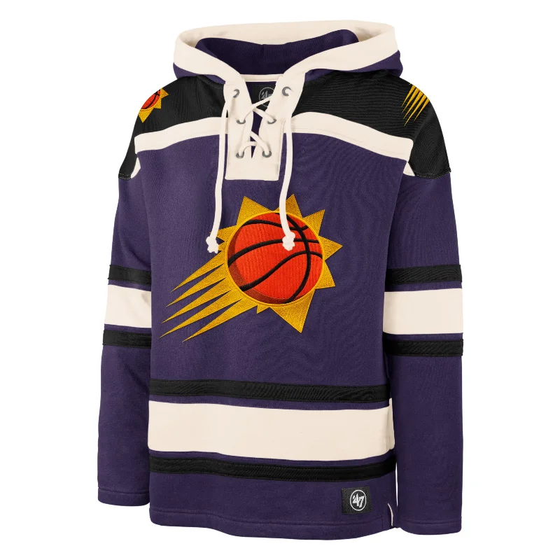 Oversized men hoodie with dropped shoulders for a streetwear look PHOENIX SUNS SUPERIOR '47 LACER HOOD Oversized men hoodie with dropped shoulders for a streetwear look PHOENIX SUNS SUPERIOR '47 LACER HOOD
