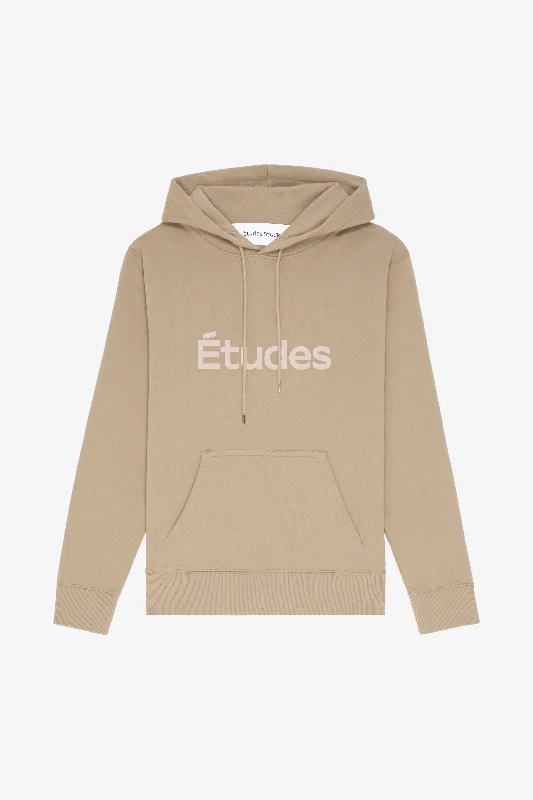 Fleece - lined men hoodie for extreme cold weather REGULAR HOODIE ÉTUDES TAN