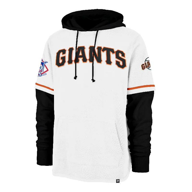 Plus - size men hoodie with a roomy fit for comfort SAN FRANCISCO GIANTS COOPERSTOWN TRIFECTA '47 SHORTSTOP PULLOVER HOOD Plus - size men hoodie with a roomy fit for comfort SAN FRANCISCO GIANTS COOPERSTOWN TRIFECTA '47 SHORTSTOP PULLOVER HOOD
