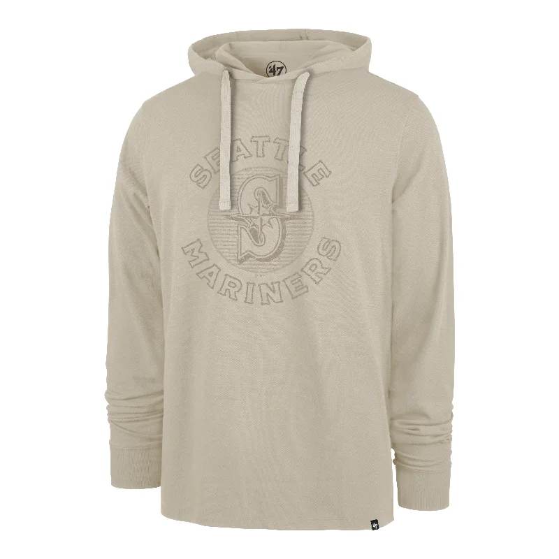 Zip - up men hoodie with multiple pockets for storage SEATTLE MARINERS CANYON '47 ASHBY PIQUE HOOD Zip - up men hoodie with multiple pockets for storage SEATTLE MARINERS CANYON '47 ASHBY PIQUE HOOD