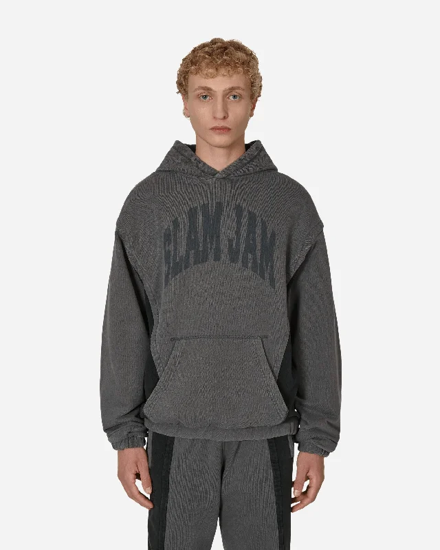 Organic cotton men hoodie for a sustainable and soft feel Panel Hooded Sweatshirt Grey / Black Organic cotton men hoodie for a sustainable and soft feel Panel Hooded Sweatshirt Grey / Black