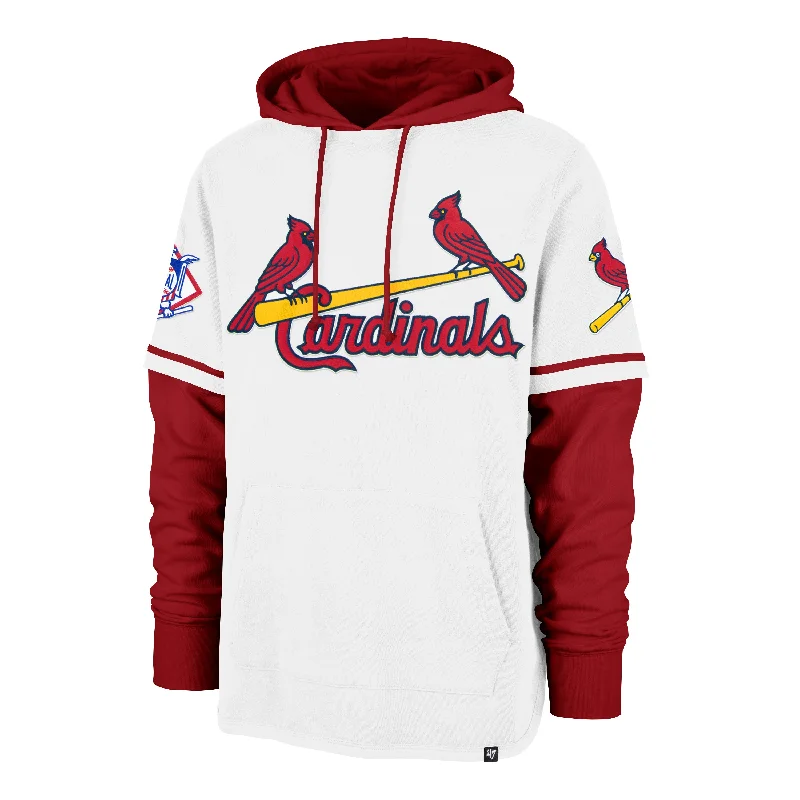 Camouflage - pattern men hoodie for outdoor enthusiasts ST. LOUIS CARDINALS COOPERSTOWN TRIFECTA '47 SHORTSTOP PULLOVER HOOD Camouflage - pattern men hoodie for outdoor enthusiasts ST. LOUIS CARDINALS COOPERSTOWN TRIFECTA '47 SHORTSTOP PULLOVER HOOD