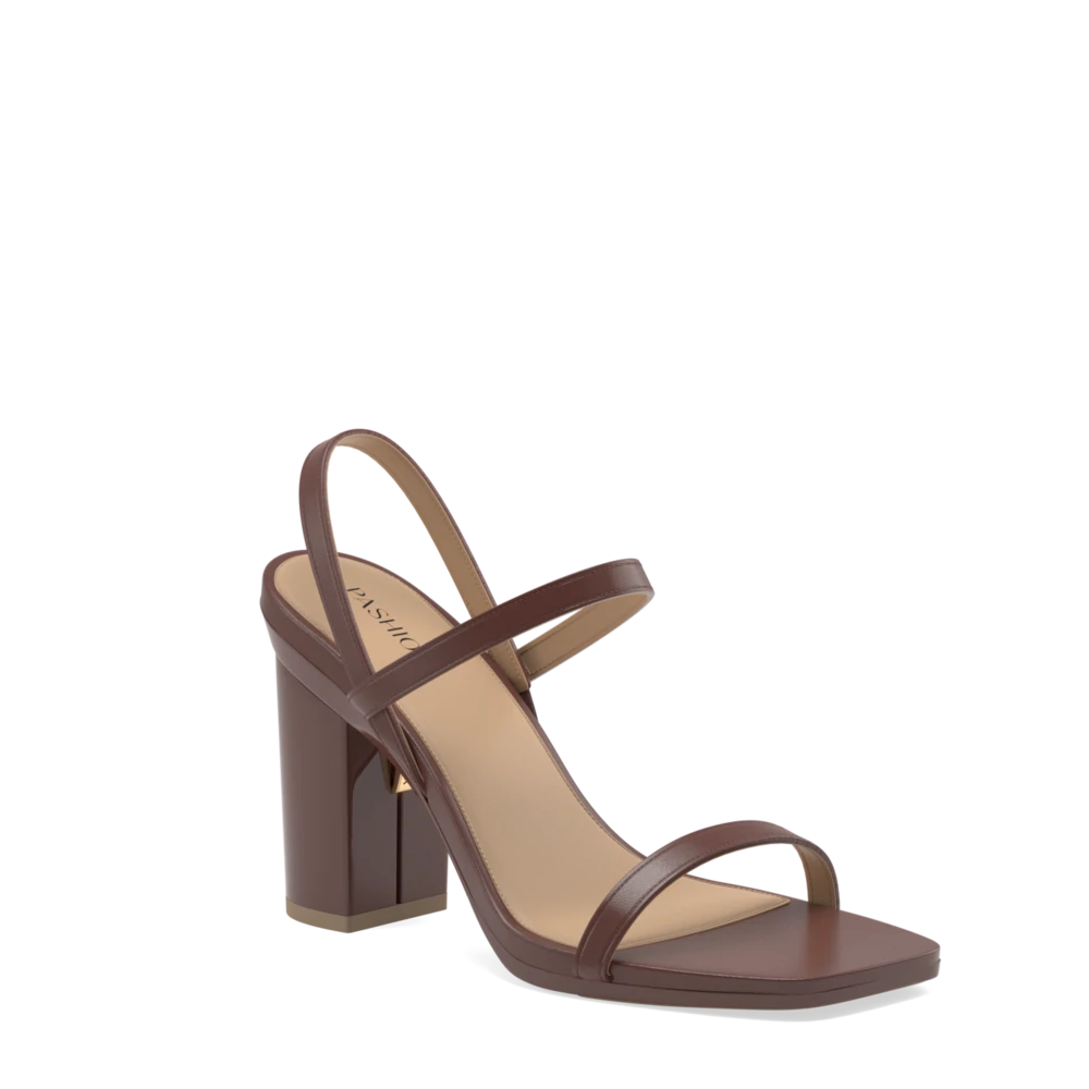 Women's Leather - Strapped Sandals with a Braided Detail in Brown for a Rustic Appeal The Miranda - Walnut + Block Heel Kit 4 Walnut-FINAL SALE Women's Leather - Strapped Sandals with a Braided Detail in Brown for a Rustic Appeal The Miranda - Walnut + Block Heel Kit 4 Walnut-FINAL SALE