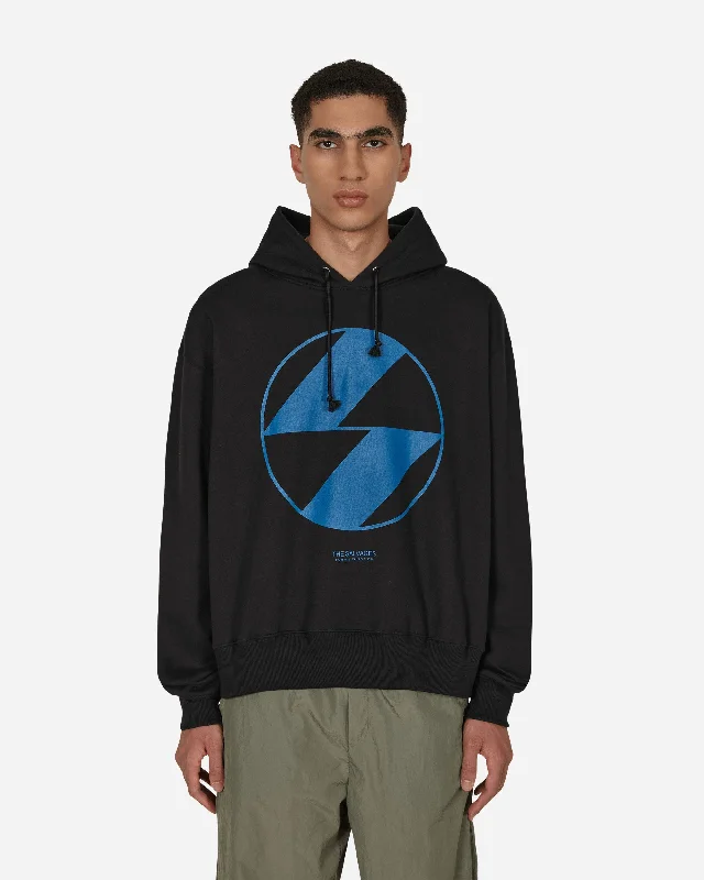 Men hoodie for gym workouts with moisture - wicking technology Emblem Hooded Sweatshirt Black Men hoodie for gym workouts with moisture - wicking technology Emblem Hooded Sweatshirt Black