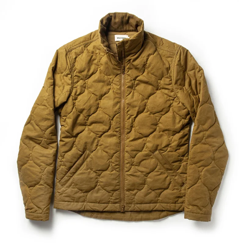 Down - filled men jackets in bright colors for winter fashion The Vertical Jacket in British Khaki Dry Wax Down - filled men jackets in bright colors for winter fashion The Vertical Jacket in British Khaki Dry Wax