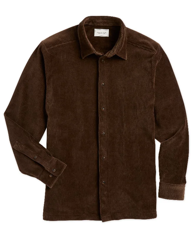 Men coats with a water - resistant finish for light rain and splashes Stretch Cord Overshirt Men coats with a water - resistant finish for light rain and splashes Stretch Cord Overshirt