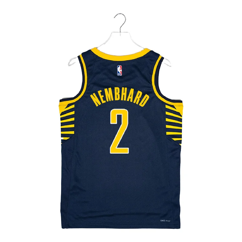 Men's Sustainable Organic Cotton Rugby Jerseys for Eco - Conscious Sports Enthusiasts Adult Indiana Pacers #2 Andrew Nembhard Icon Swingman Jersey by Nike Men's Sustainable Organic Cotton Rugby Jerseys for Eco - Conscious Sports Enthusiasts Adult Indiana Pacers #2 Andrew Nembhard Icon Swingman Jersey by Nike