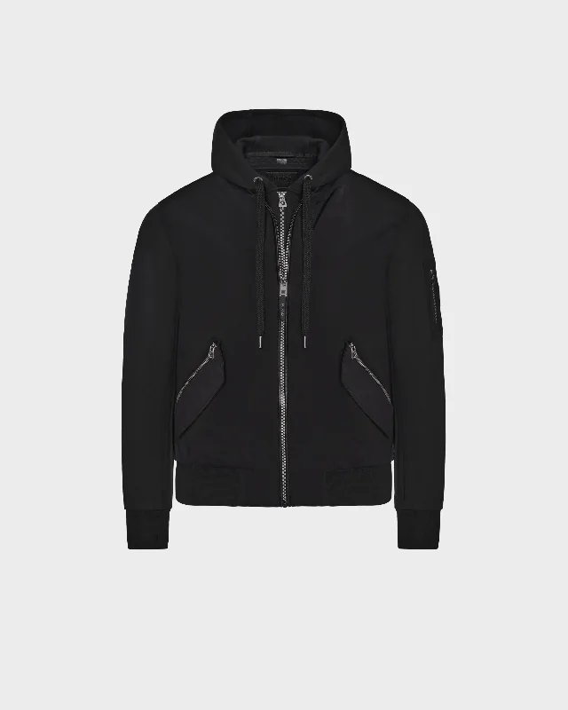Men coats with a hooded design for added protection against the elements ANDRE - 6124020 Black Men coats with a hooded design for added protection against the elements ANDRE - 6124020 Black